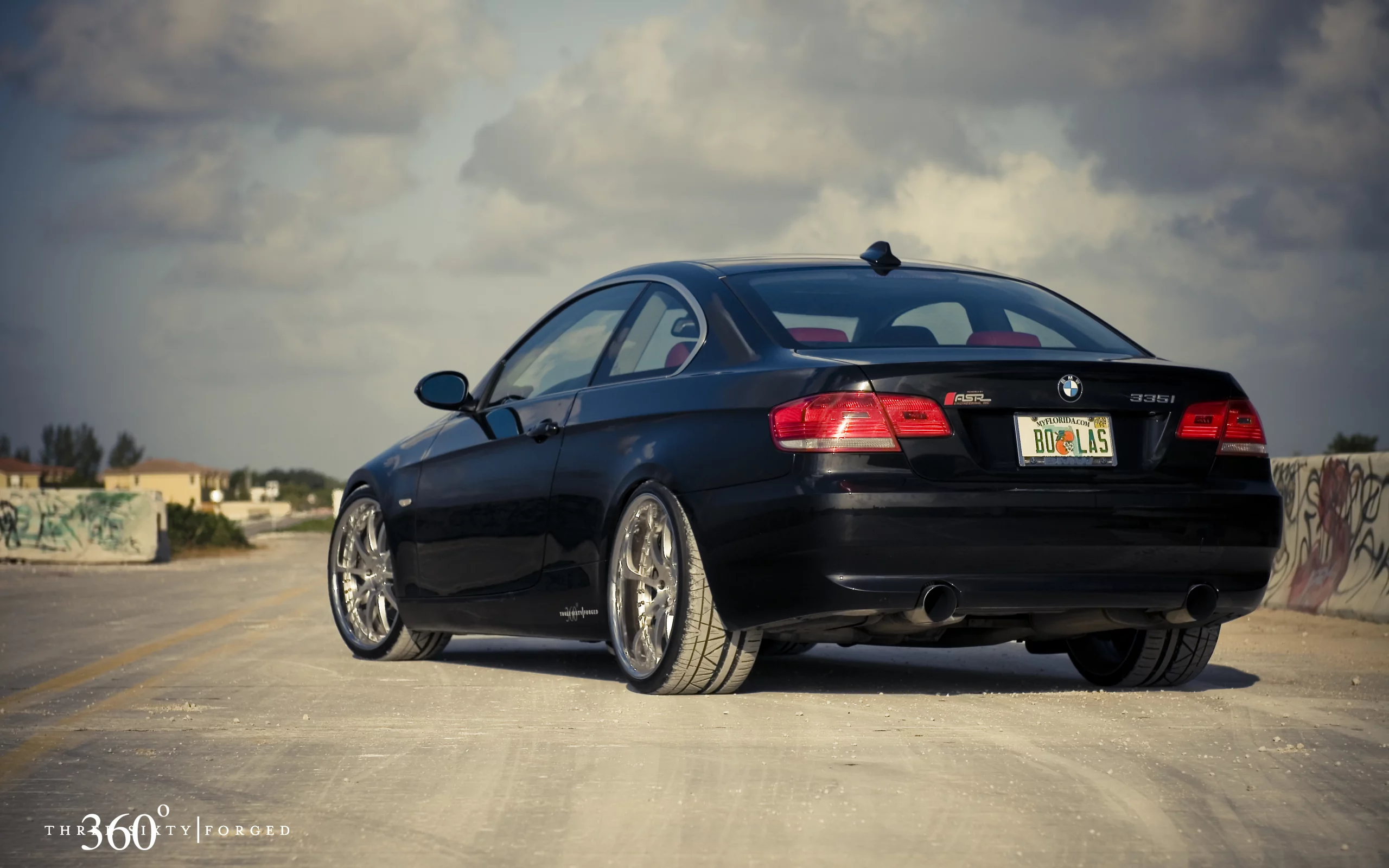 335i, задняя часть, бмв, bmw, 3 series, black, 360 three sixty forged, чёрный