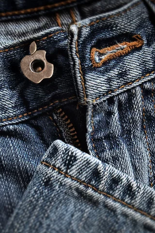брэнд, кнопка, джинсы, jeans, logo, креатив, apple, creativ, макро