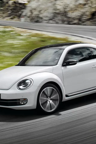 бетл, 2011, белый, beetle, фольксваген, volkswagen, скорость, вираж, жук, vw