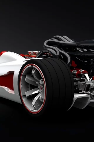 колёса, форма, дизайн, honda, трубы, двигатель