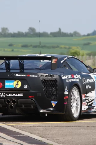 асфальт, car, race, lf-a, правый бок, lexus, лексус, задняя часть