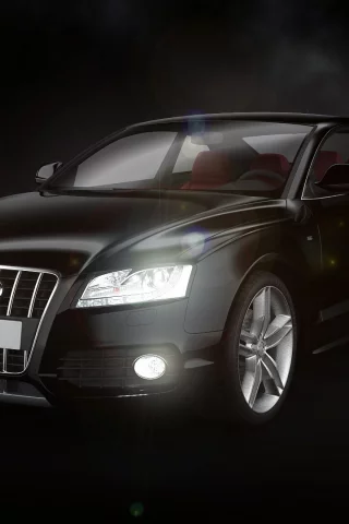 s5, audi, black