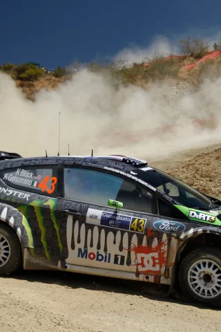 ford, ken block, пыль, ралли, rally, песок, fiesta, wrc, кен блок, rs