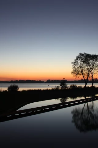 нидерланды, vinkeveen the netherlands, lake night