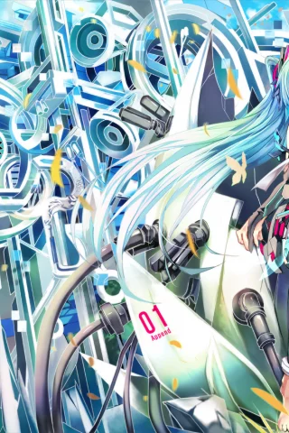 vocaloid, девушки, абстракции, аниме, hatsune miku