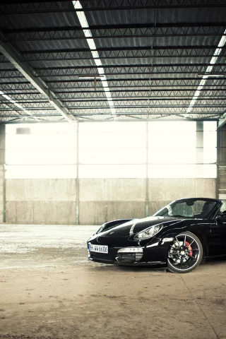бетон, black edition, porsche boxster, стекло