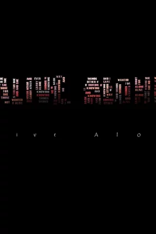 alive alone, надпись, минимализм, фон