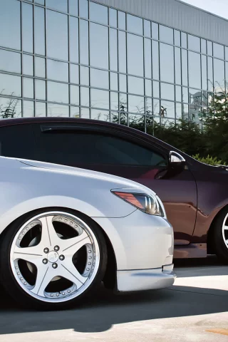 тюнинг, здание, два, автомобиль, tc, scion