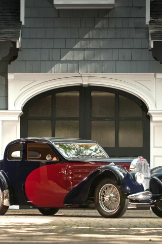 ворота, красивая машина, дом, вентокс, ретро, 1935, бугатти, bugatti, купе, coupe, ventoux, type 57, тайп 57