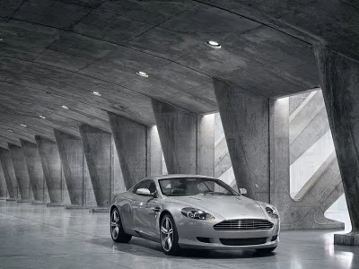 свет, гараж, aston martin, серый