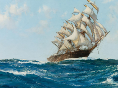 парусник, клипер, clipper, montague dawson