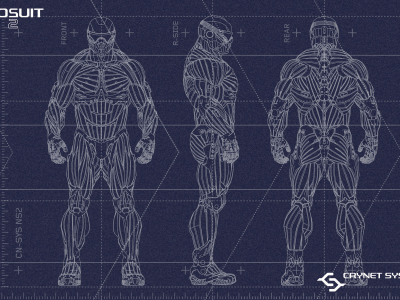 nanosuit, нанокостюм, чертёж, crysis 2