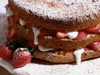 еда, strawberry, sweet, cake, клубника, сладкое, крем, 1920x1080, food, dessert, cream, пирог, десерт