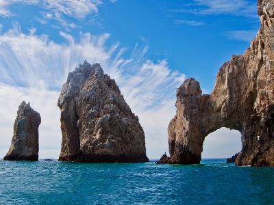 скалы, мексика, los cabos arch, море, арка