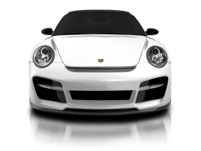 белый, turbo, 911, porsche