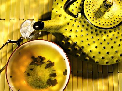 чайник, exotic tea, желтый