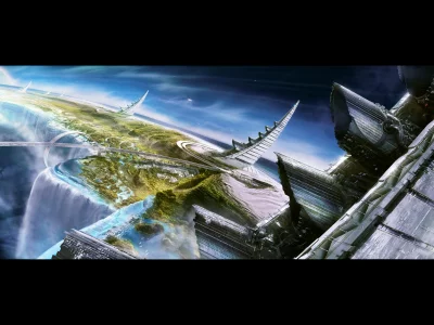 водопады, рога, планета, atmosphere emitters