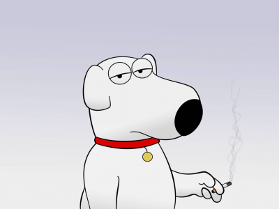 family guy, брайан гриффин, brian griffin, сигарета