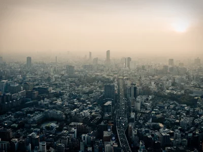 asia, дым, дорога, tokyo, здания, токио, japan, азия, винтаж