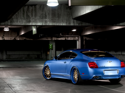 continental, wald, голубой, gt, 360 three sixty forged, тюнинг, blue, континенталь, bentley, бентли, задняя часть