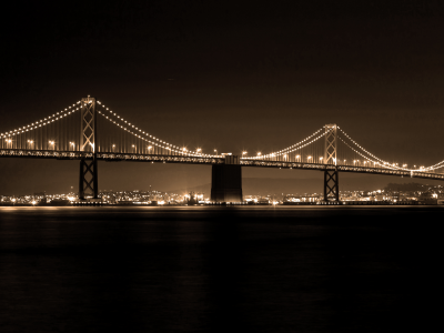 the bay bridge, san francisco, skyline