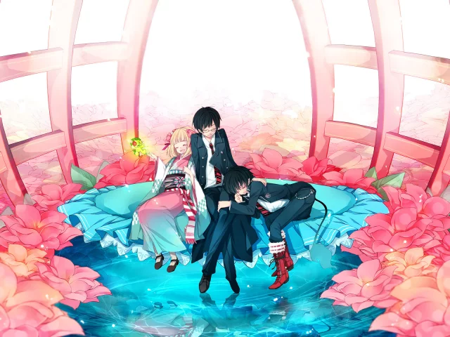юкио, синий экзорцист, сиэми морияма, ao no exorcist, окумура, blue exorcist, рин