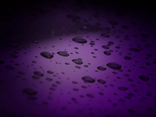 капли, вода, фиолетовый, макро, фон