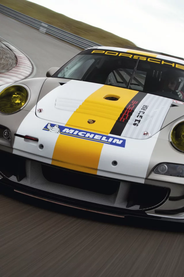 скорость, porsche, фары, трек, gt3