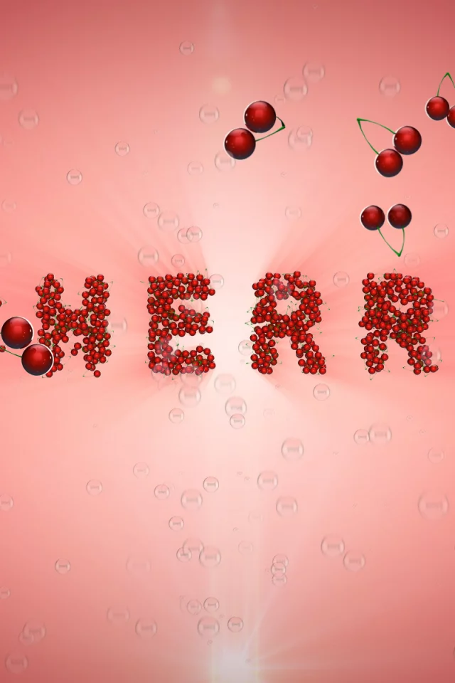 cherry, вишня, много
