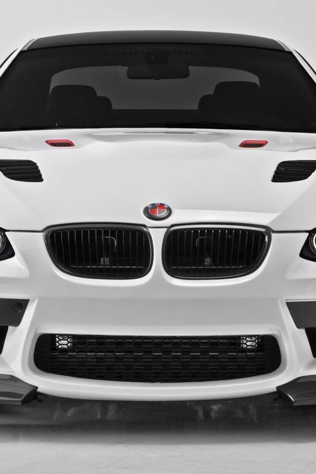 фары, белый, машина, тюнинг, обои 2560х1600, фон, bmw 3, машины, капот, бампер, vorshteiner