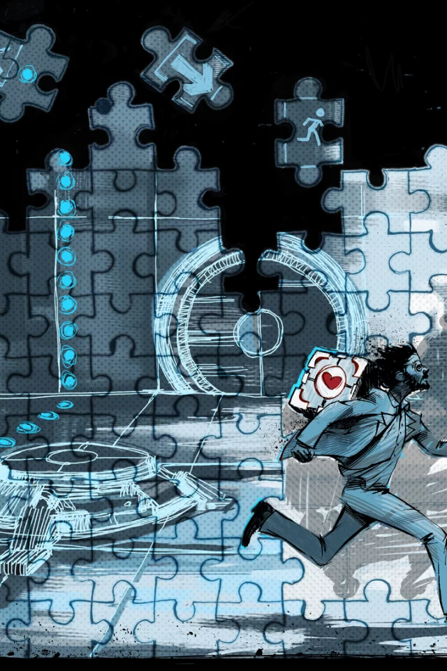 puzzles, cube, doctor, portal 2