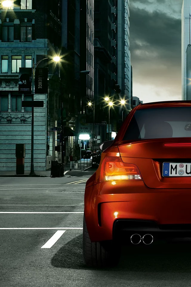 (e82), светофор, bmw, красный свет, бмв, улица, m coupe, фонарные столбы, город, 1 series