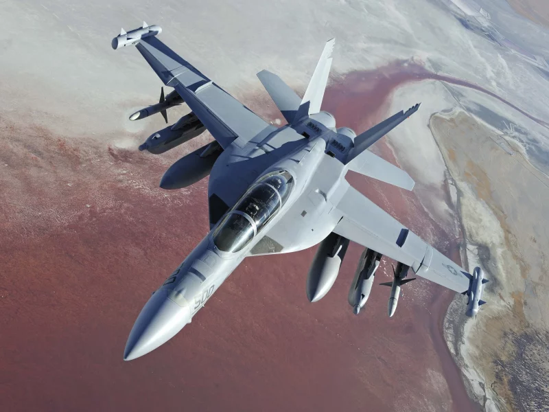 боинг, ea-18g growler, палубный, самолёт
