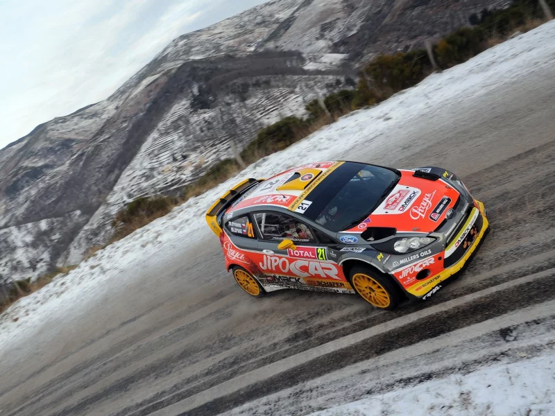 monte-carlo, fiesta, 21, rally, гонка, передок, дорога, wrc, ford