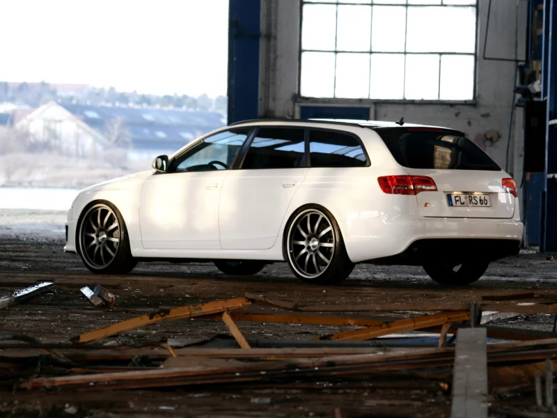 audi, white car, sport car, rs6