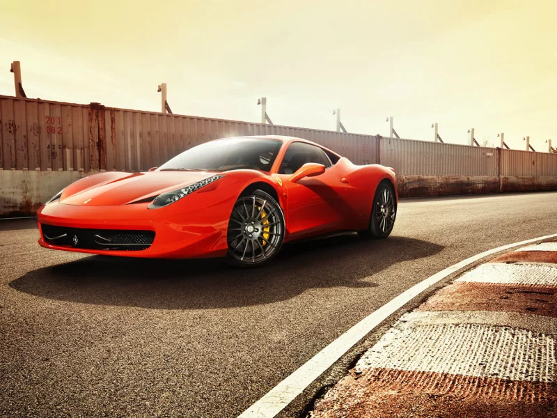 феррари, 458 italia, красная, ferrari, dejan sokolovski, трасса