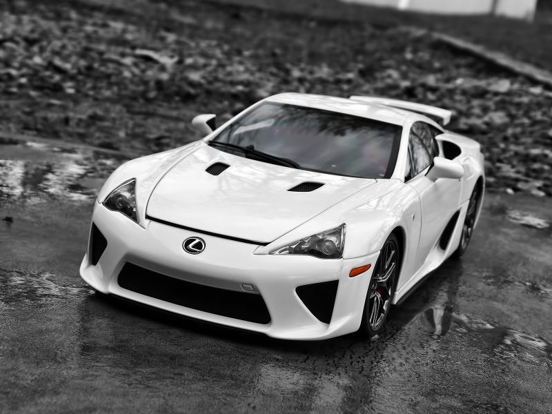 lfa, белый, lexus