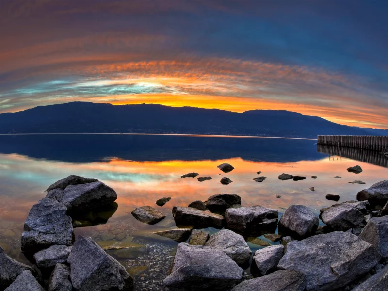 обои, солнце, камни, горы, пейзажи, закат солнца, фото, вода, природа, вид