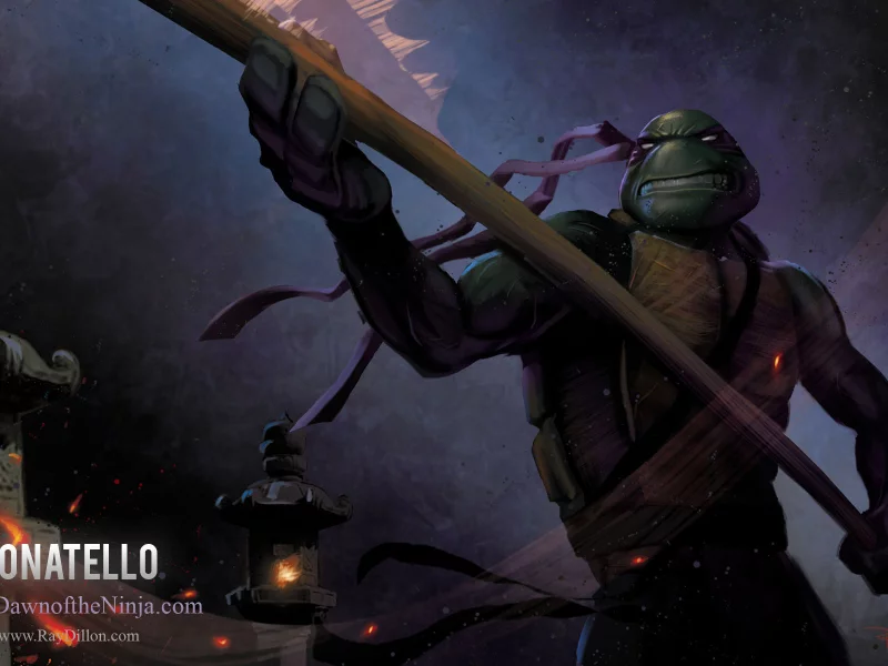 tmnt, donatello, черепаха, рисунок