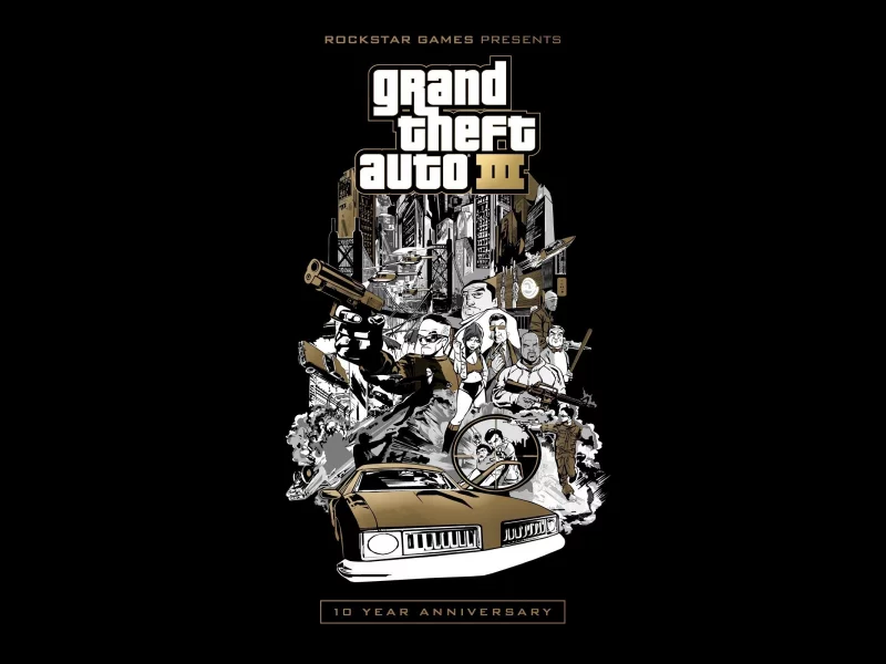 gta 3, 10 year anniversary, rockstar