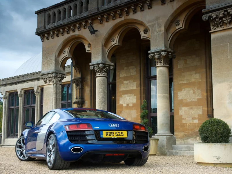 car, house, машина, 3000x2068, audi r8 v10, дом