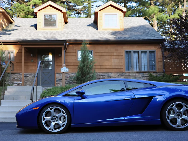 lamborghini, дом, диски, синяя, галардо, ламборджини
