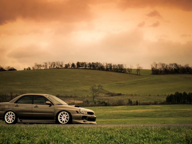 subaru, небо, impreza, природа