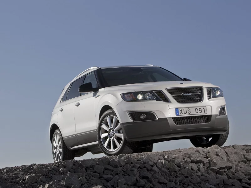 машины, джипы, saab, сааб, авто обои, 9-4x, камни