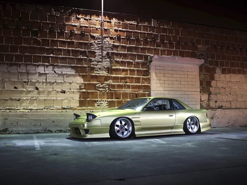 240sx, стена, nissan, кирпич