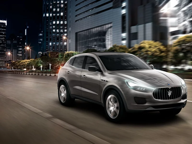 ночной город, maserati, ночь, kubang, город