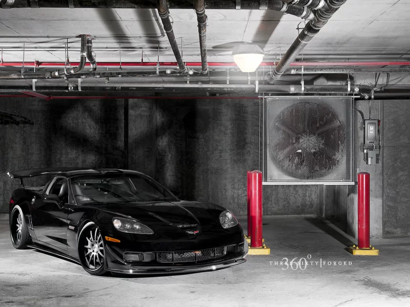 z06, рубильник, raptor, чёрный, 360 three sixty forged, корвет, лампа, передняя часть, black, chevrolet, corvette, шевроле, трубы