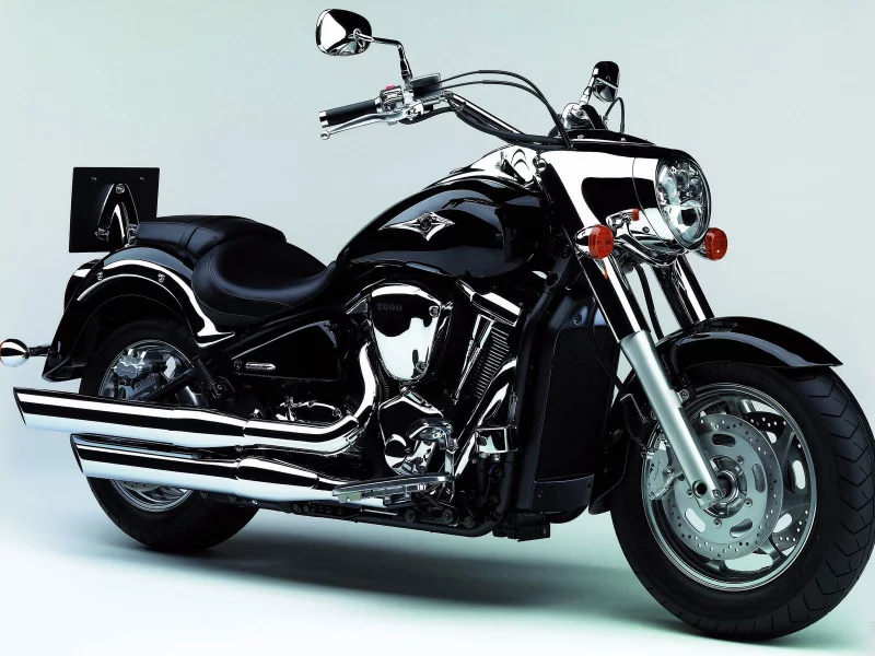 хром, kawasaki vn2000, руль, колеса