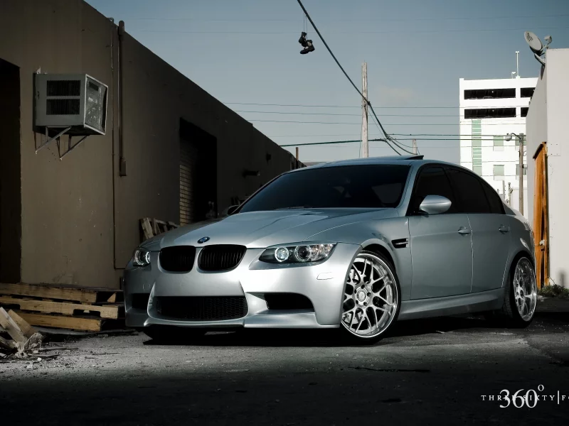 bmw, m3, silver, 360forged