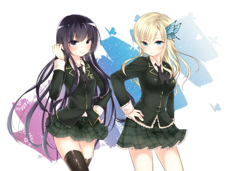 девушки, школьная форма, взгляд, boku wa tomodachi ga sukunai